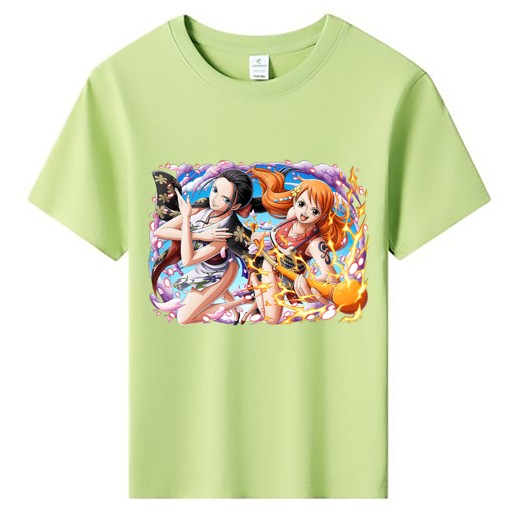（画像用） ワンピース ナミ ONE PIECE Nami 綿100％キッズTシャツ（フロントプリント）